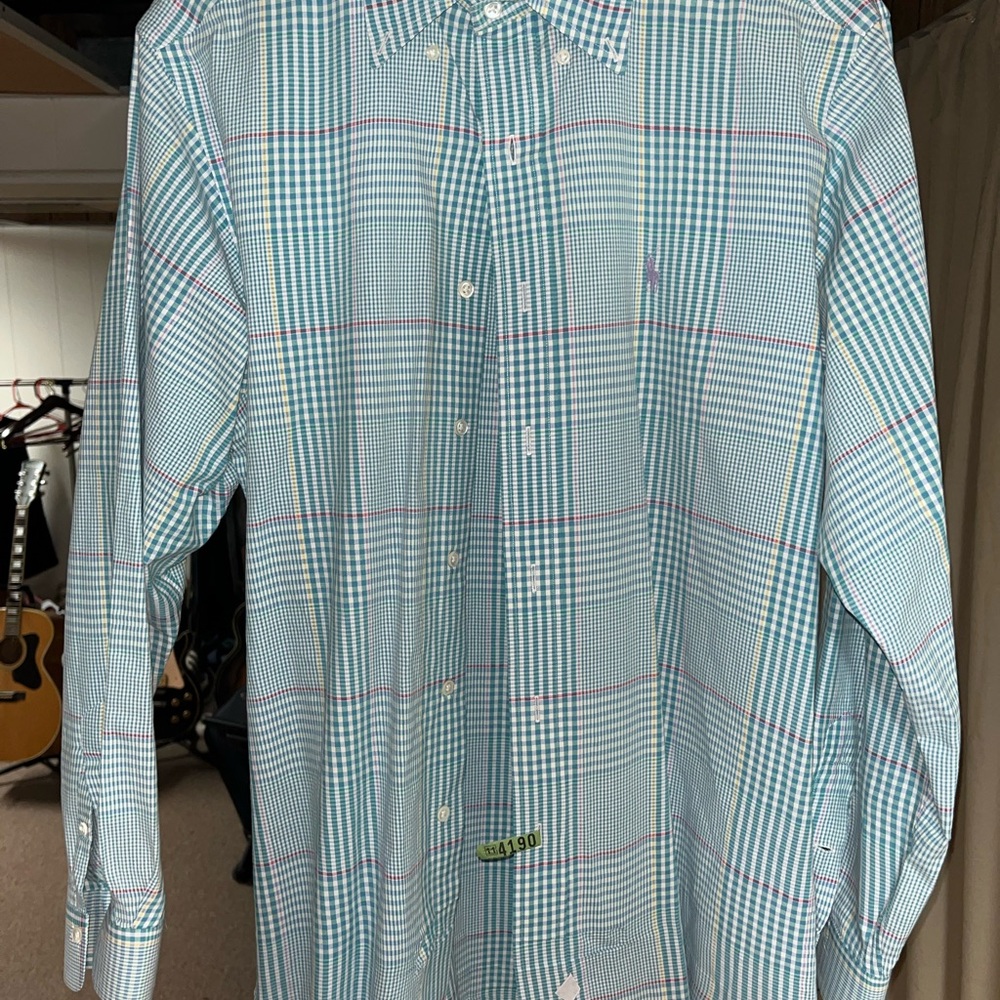 Ralph Lauren Blue and Purple Checkered Shirt
